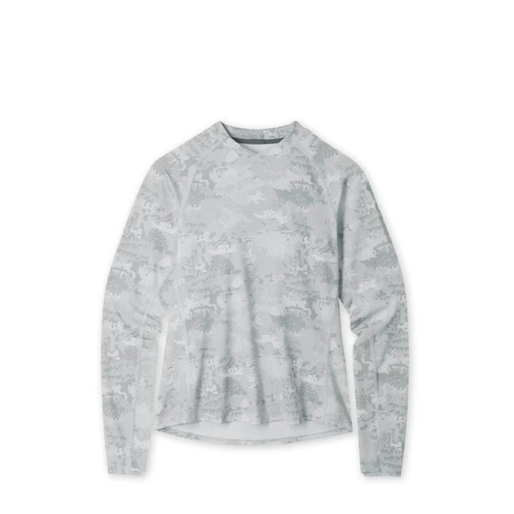 Stio Hylas Crew Long sleeve Quiet Gray Whitebark Camo‎ XS New With Tags